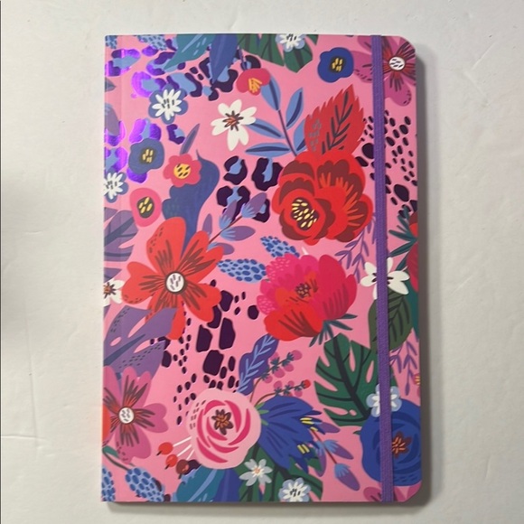 NWT 🌺 Floral Pink Notebook with Elastic Band Journal Girly 🌺 - Picture 2 of 16